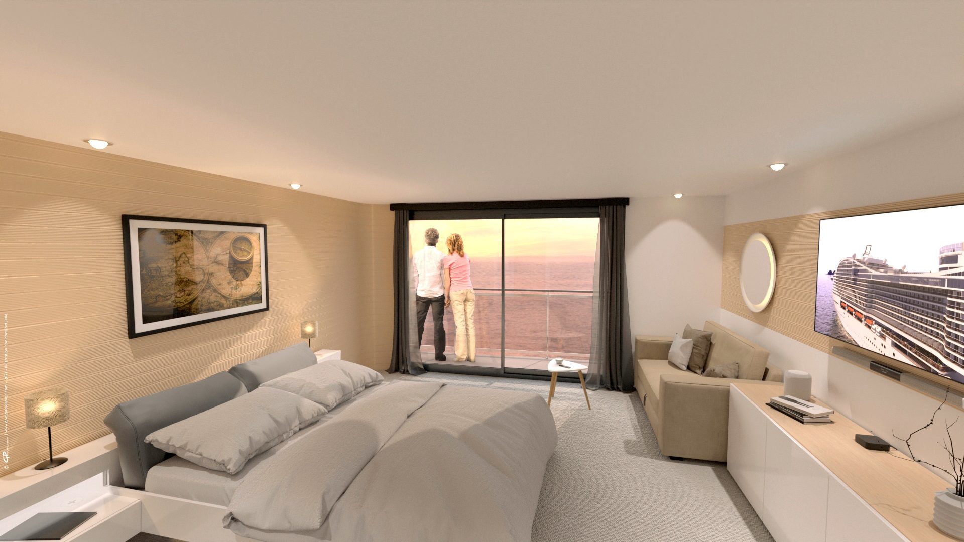 Visuel 3D - MSC Worldclass - En cabine