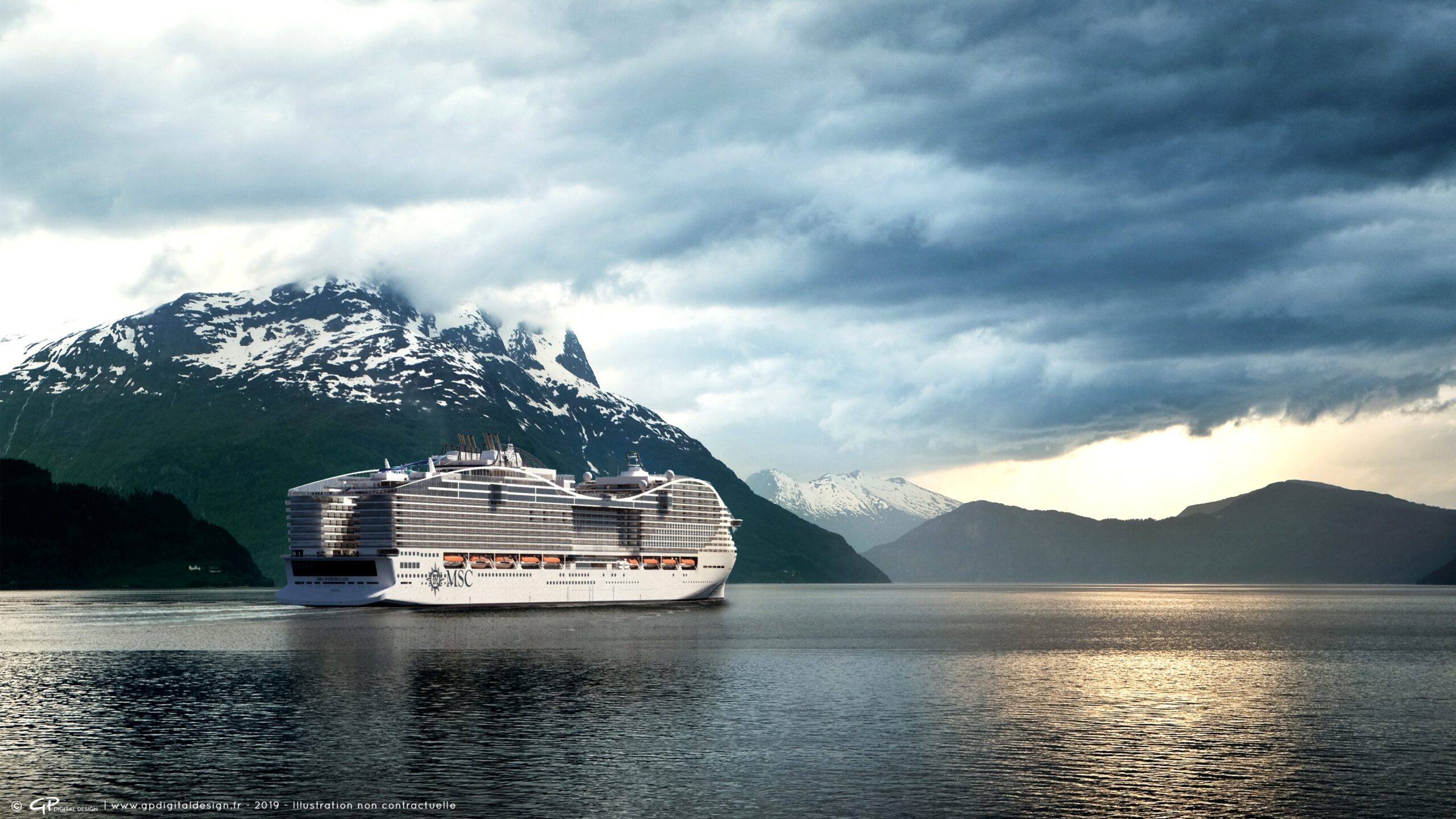 Visuel 3D - MSC Worldclass - Dans les fjords